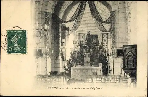 Ak Clére les Pins Indre-et-Loire, L'Eglise, Interieur