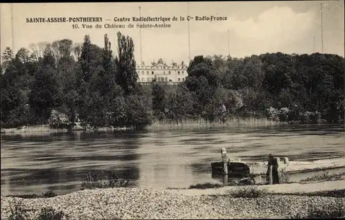 Ak Sainte Assise Ponthierry Seine et Marne, Vue du Chateau de Sainte Assise