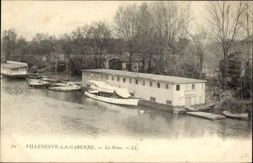 Ak Villeneuve La Garenne Hauts de Seine, La Seine