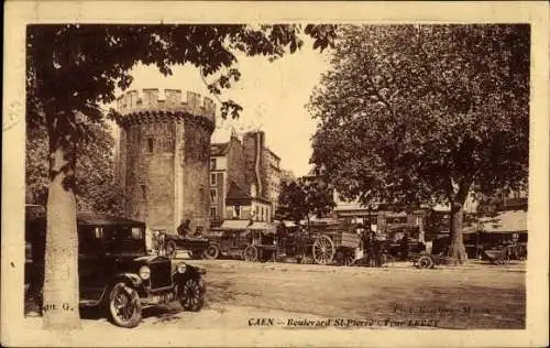 Ak Caen Calvados, Boulevard St Pierre, Tour Leroy