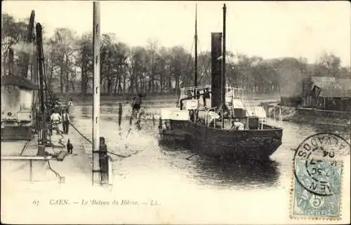 Ak Caen Calvados, Le Bateau du havre