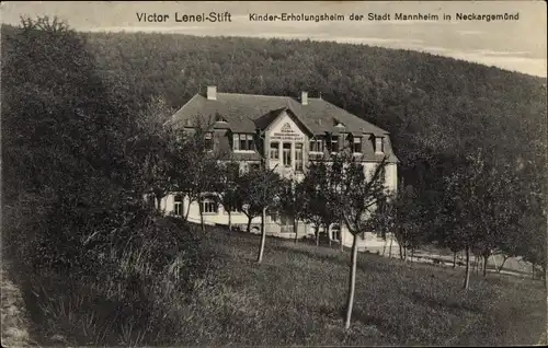 Ak Neckargemünd am Neckar, Victor Lenel Stift, Kindererholungsheim der Stadt Mannheim