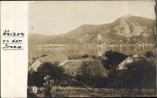 Foto Ak Waizen an der Donau Waizenkirchen Oberösterreich, Blick auf den Ort
