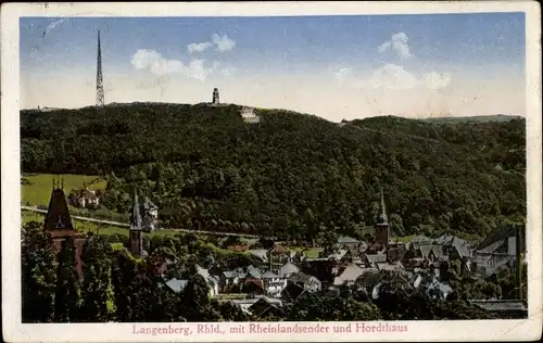 Ak Langenberg Velbert im Rheinland, Rheinlandsender, Hordthaus