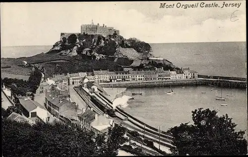 Ak  Kanalinsel Jersey, Mont Orgueil Castle