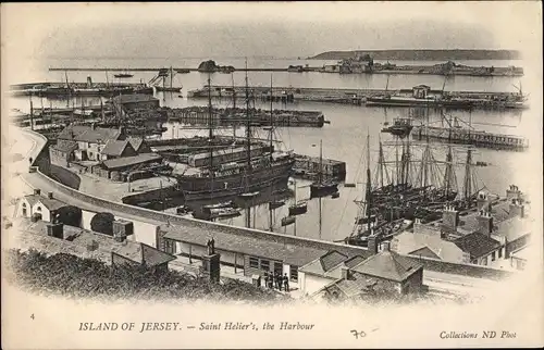 Ak Saint Helier Kanalinsel Jersey, Hafen
