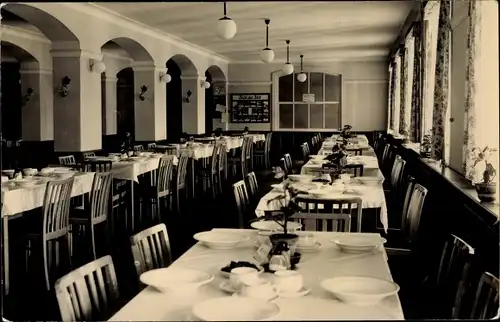 Ak Antonshöhe Breitenbrunn im Erzgebirge, Nachtsanatorium, Speisesaal