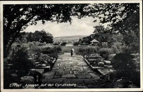 Ak Erfurt in Thüringen, Anlagen auf der Cyriaksburg