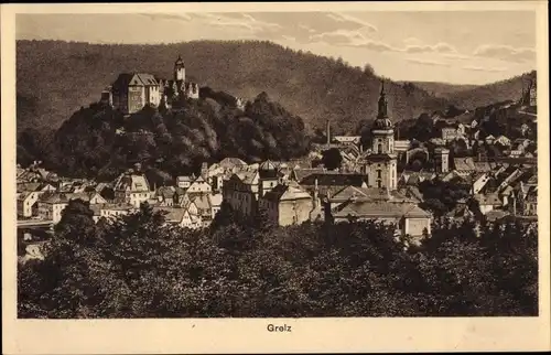 Ak Greiz im Vogtland, Gesamtansicht, Gesamtansicht