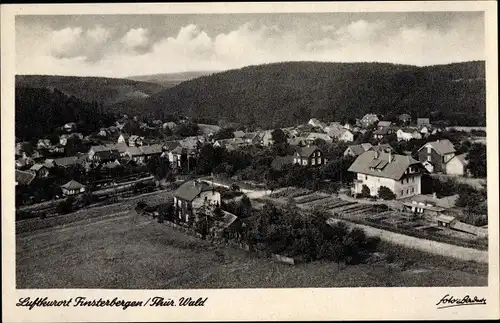 Ak Finsterbergen Friedrichroda im Thüringer Wald, Gesamtansicht vom Kurhaus gesehen