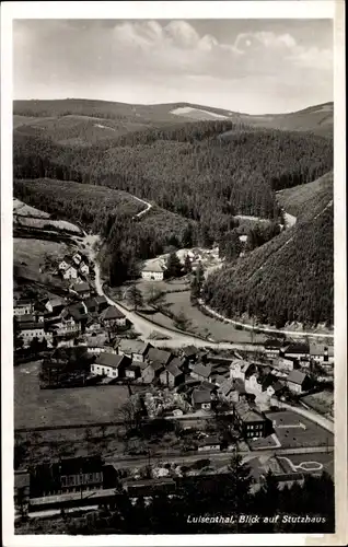 Ak Stutzhaus Luisenthal in Thüringen, Blick auf den Ort, Luftbild