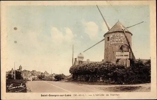 Ak Saint Georges sur Loire Maine-et-Loire, L'Arrivee de Nantes