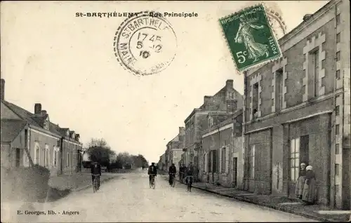 Ak Saint Barthelemy Maine-et-Loire, Rue Principale