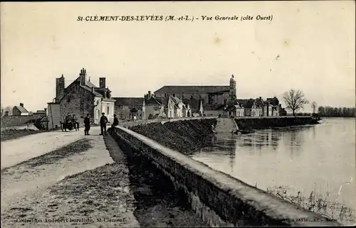 Ak Saint Clément des Levées Maine-et-Loire, Vue generale