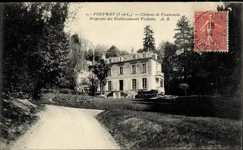 Ak Vouvray Indre et Loire, Chateau de Vaudenuits