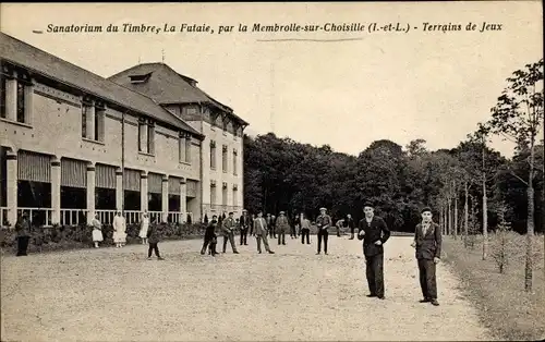 Ak La Membrolle sur Choisille Indre et Loire, Terrains de Jeux, Sanatorium du Timbre, La Futaie