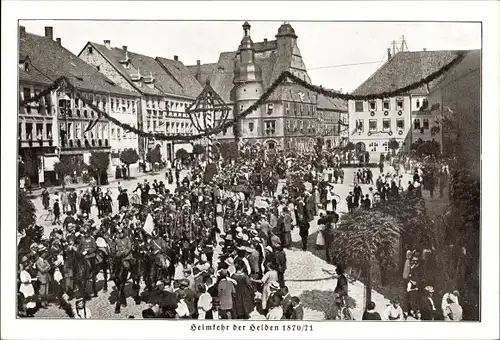 Ak Hildburghausen in Thüringen, Heimkehr der Helden 1870/71, Stadtfest