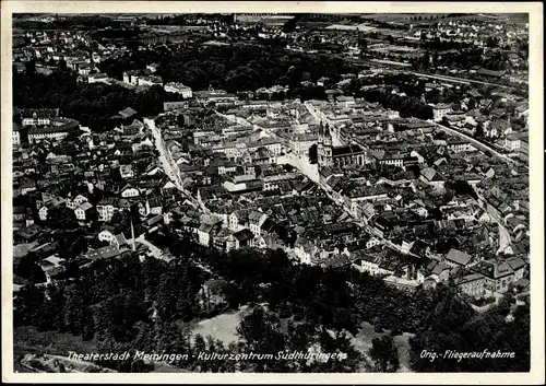 Ak Meiningen in Südthüringen, Fliegeraufnahme