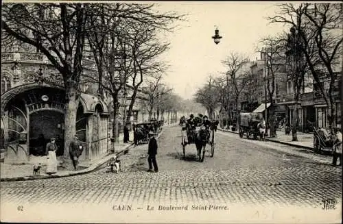 Ak Caen Calvados, Boulevard Saint Pierre