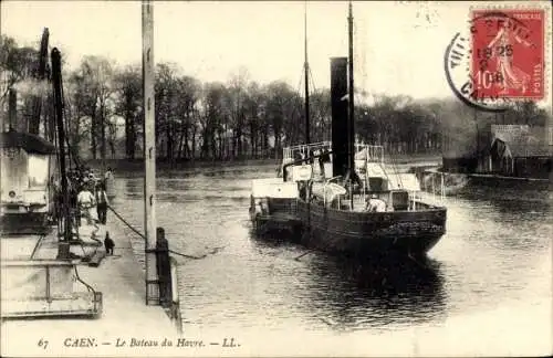 Ak Caen Calvados, le Bateau du Havre