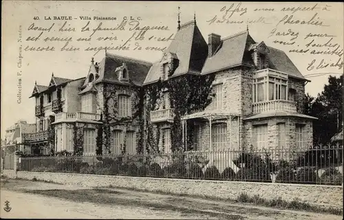 Ak La Baule Loire Atlantique, Villa Plaisance