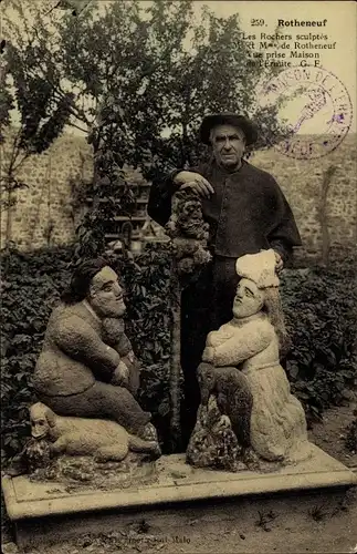 Ak Rotheneuf Ille-et-Vilaine, Les Rochers Sculptes