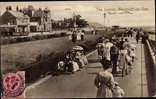 Ak Westcliff on Sea Southend on Sea Essex, The Lawns