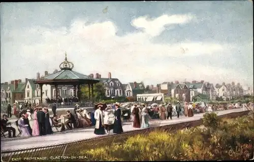 Künstler Ak Clacton on Sea East of England, East Promenade