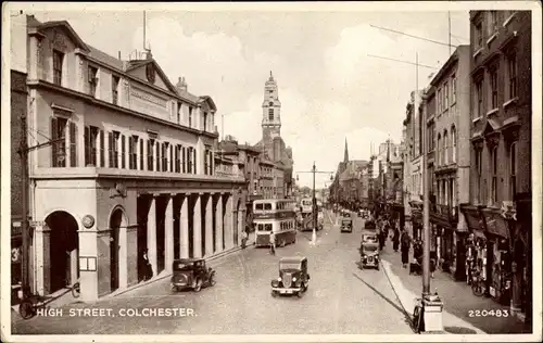 Ak Colchester England, High Street