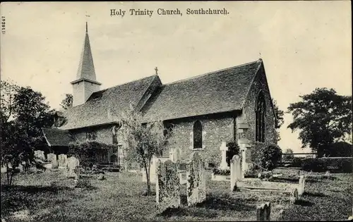 Ak Southchurch Southend on Sea Essex, Holy Trinity Church