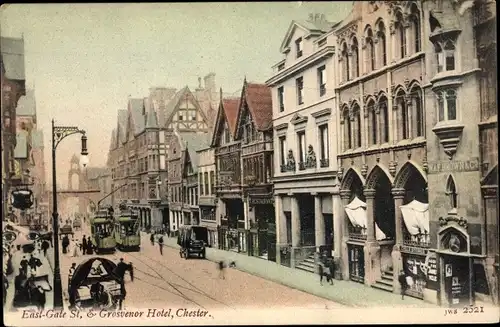 Ak Chester Cheshire, East Gate Street, Grosvenor Hotel