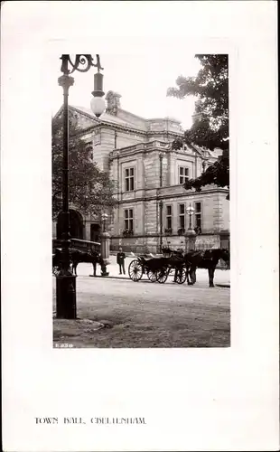 Präge Passepartout Ak Cheltenham South West England, Town Hall