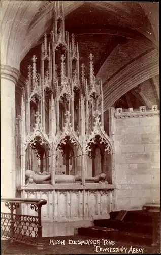 Ak Tewkesbury Gloucestershire, Hugh Despensers tomb
