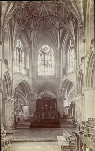 Ak Tewkesbury Gloucestershire, Abbey, the choir