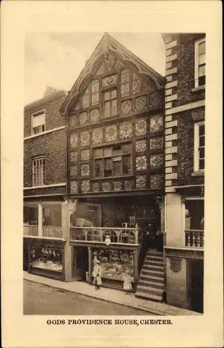 Präge Passepartout Ak Chester Cheshire, Gods Providence House