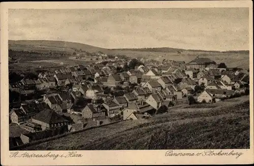 Ak Sankt Andreasberg im Oberharz, Panorama v. Glockenberg