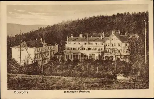 Ak Clausthal Zellerfeld im Oberharz, Das Johanneser Kurhaus