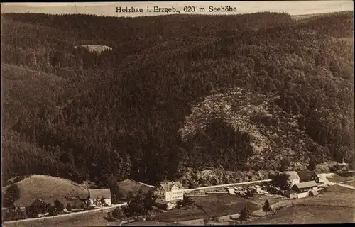 Ak Holzhau Rechenberg Bienenmühle Erzgebirge, Talblick