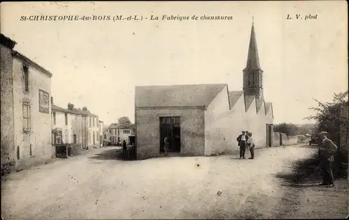 Ak Saint Christophe du Bois Maine et Loire, La Fabrique de chaussures