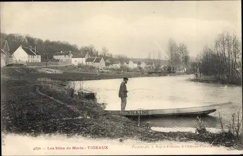 Ak Tigeaux Seine et Marne, Les Sites du Morin