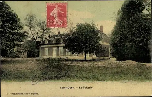 Ak Saint Ouen Seine et Marne, La Tuilerie