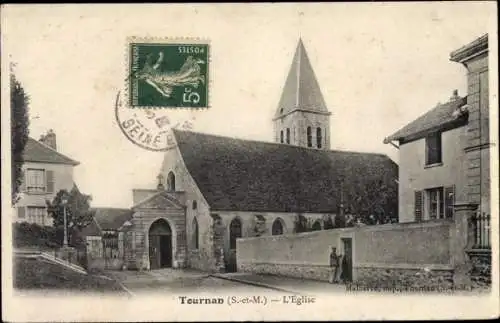 Ak Tournan Seine et Marne, L'Eglise
