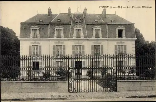 Ak Torcy Seine et Marne, La Maison Blanche