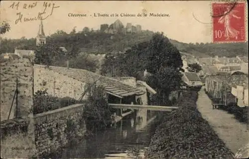 Ak Chevreuse Yvelines, L'Ivette et le Chateau de la Madeleine