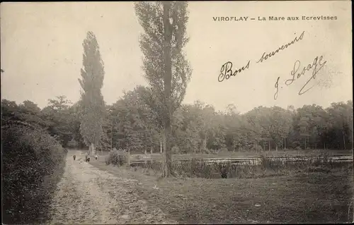 Ak Viroflay Yvelines, La Mare aux Ecrevisses