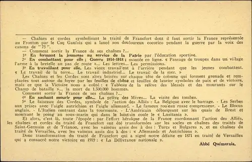 Ak Ille et Vilaine Frankreich, L'Abbe Quemerais, L'Epopee de la Deliverance Nationale