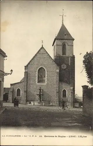 Ak Lyre Eure, Kirche