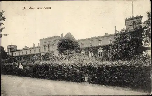 Ak Avricourt Meurthe et Moselle, Bahnhof