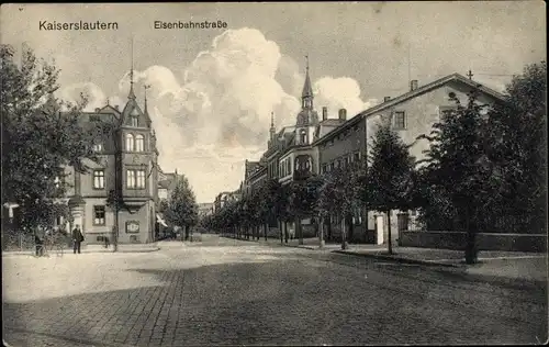 Ak Kaiserslautern in Rheinland Pfalz, Eisenbahnstraße