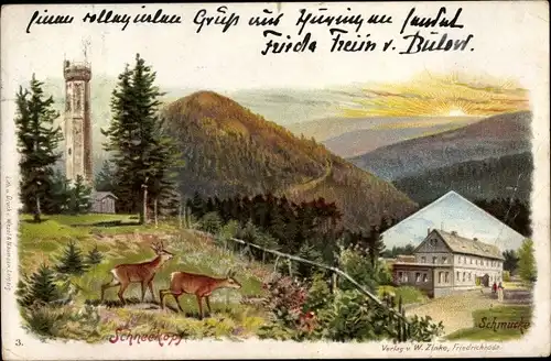 Litho Gehlberg in Thüringen, Schmücke, Schneekopf